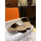 Hermes Groupie Goat Leather Mule Slides