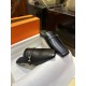 Hermes Groupie Goat Leather Mule Slides