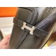 Hermes Groupie Goat Leather Mule Slides