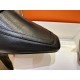 Hermes Groupie Goat Leather Mule Slides