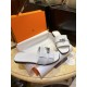 Hermes Kelly Calfskin + Goat Leather Lined Flat Slippers