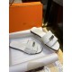 Hermes Kelly Calfskin + Goat Leather Lined Flat Slippers