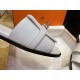 Hermes Kelly Calfskin + Goat Leather Lined Flat Slippers