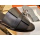 Hermes Kelly Flat Slippers