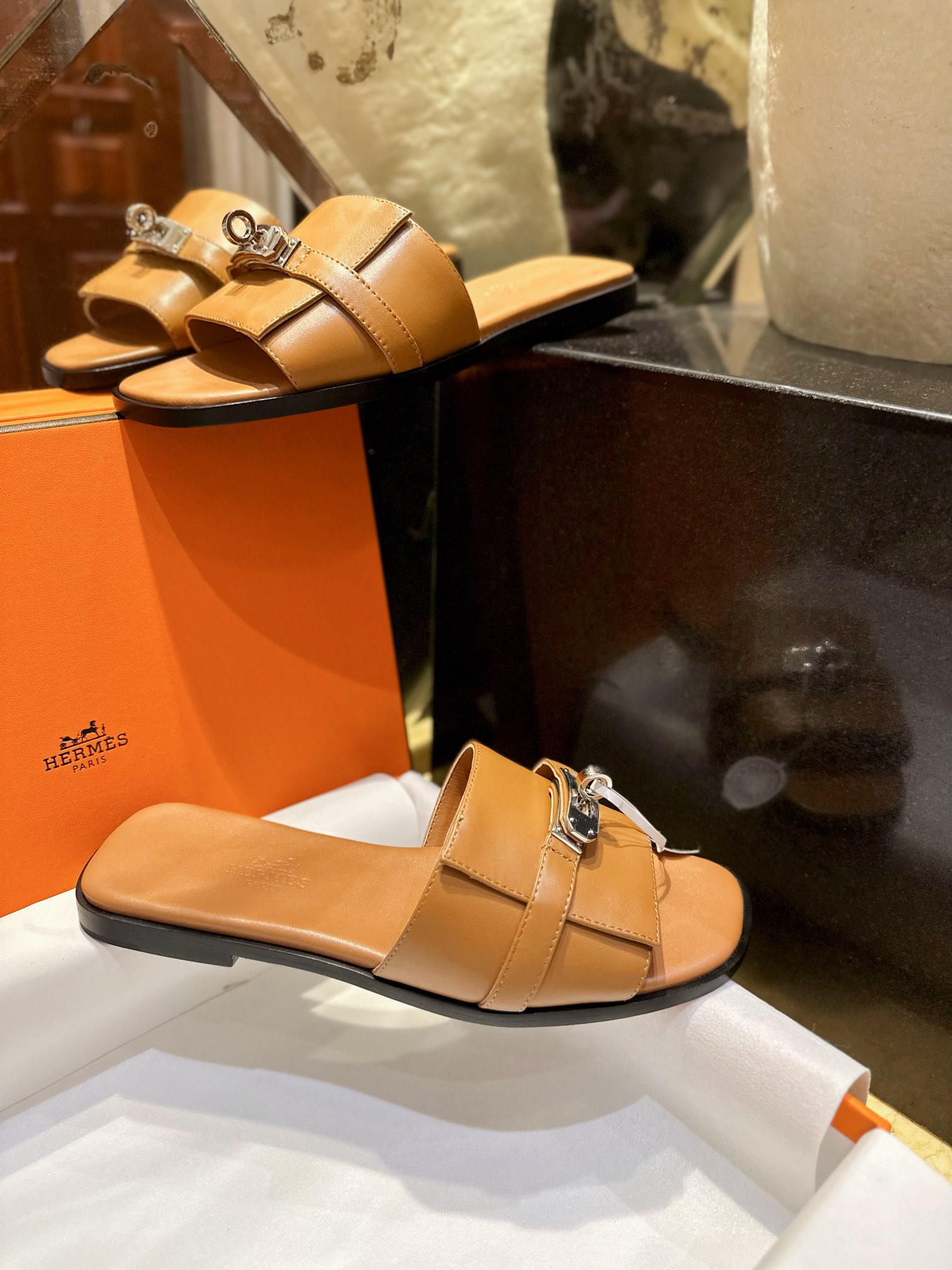 Hermes Kelly Slippers