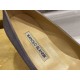 Manolo Blahnik Gray Silk White Crystal Flat Shoes