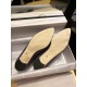 Manolo Blahnik Gray Silk White Crystal Flat Shoes