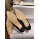 Manolo Blahnik Black Silk White Crystal Flat Shoes