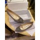 Manolo Blahnik Graceful Diamond Buckle Flat Shoes