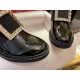 Roger Vivier Crystal Buckle Patent Leather Ankle Boots