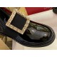 Roger Vivier Crystal Buckle Patent Leather Ankle Boots