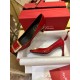 Roger Vivier 7cm Short Toe TP + Elegant Gold Buckle, Bell High Heel Single Shoes