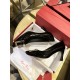 Roger Vivier 7cm Bell High Heel Single Shoes, Imported Cow Patent Leather + Gold Square Buckle, Lamb Leather Lining, 7cm Heel