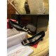 Roger Vivier Horseshoe Heel Single Shoes, Imported Calf Patent Leather + Iconic Square Buckle, Soft Lamb Leather Lining + 4.5cm Heel