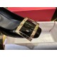 Roger Vivier Horseshoe Heel Single Shoes, Imported Calf Patent Leather + Iconic Square Buckle, Soft Lamb Leather Lining + 4.5cm Heel