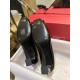 Roger Vivier Horseshoe Heel Single Shoes, Imported Calf Patent Leather + Iconic Square Buckle, Soft Lamb Leather Lining + 4.5cm Heel