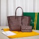 GOYARD Teto Shopping Bag Set with Parent-child Pouches, Hand-stitched with Locking Threads, Fabric Fresh and Soft, Medium Size, 47cm