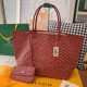 GOYARD Saint Louis Shopping Bag Set with Parent-child Pouches, Hand-stitched with Locking Threads, Fabric Fresh and Soft, Medium Size, 57cm