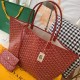 GOYARD Saint Louis Shopping Bag Set with Parent-child Pouches, Hand-stitched with Locking Threads, Fabric Fresh and Soft, Medium Size, 57cm