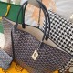 GOYARD Saint Louis Shopping Bag Set with Parent-child Pouches, Hand-stitched with Locking Threads, Fabric Fresh and Soft, Medium Size, 57cm