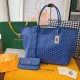 GOYARD Saint Louis Shopping Bag Set with Parent-child Pouches, Hand-stitched with Locking Threads, Fabric Fresh and Soft, Medium Size, 57cm