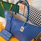 GOYARD Saint Louis Shopping Bag Set with Parent-child Pouches, Hand-stitched with Locking Threads, Fabric Fresh and Soft, Medium Size, 57cm