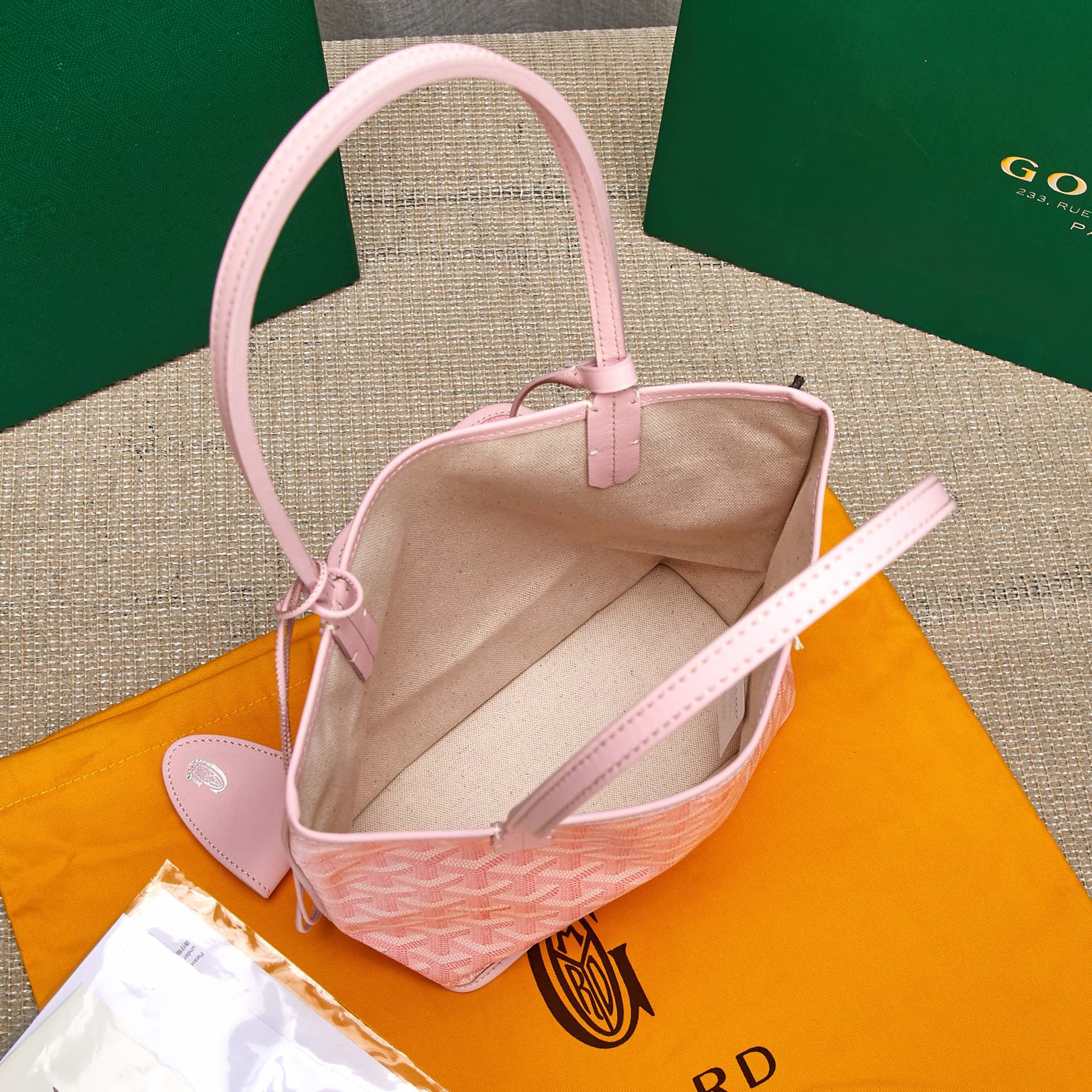 Goyard Limited Edition Pink Mini Single-sided Bag