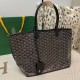 Goyard Aniou Double-sided Shopping Bag, Featuring Reversible Design with Leather and "Goyardine" Canvas Options, Dimensions: 30×14×25cm