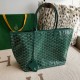 Goyard Aniou Double-sided Shopping Bag, Featuring Reversible Design with Leather and "Goyardine" Canvas Options, Dimensions: 30×14×25cm