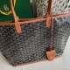 Goyard Aniou Double-sided Shopping Bag, Featuring Reversible Design with Leather and "Goyardine" Canvas Options, Dimensions: 30×14×25cm