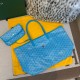 Goyard Large Tote Bag in Turquoise Color