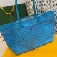 Goyard Large Tote Bag in Turquoise Color