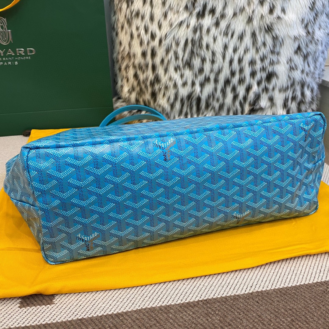 Goyard Large Tote Bag in Turquoise Color