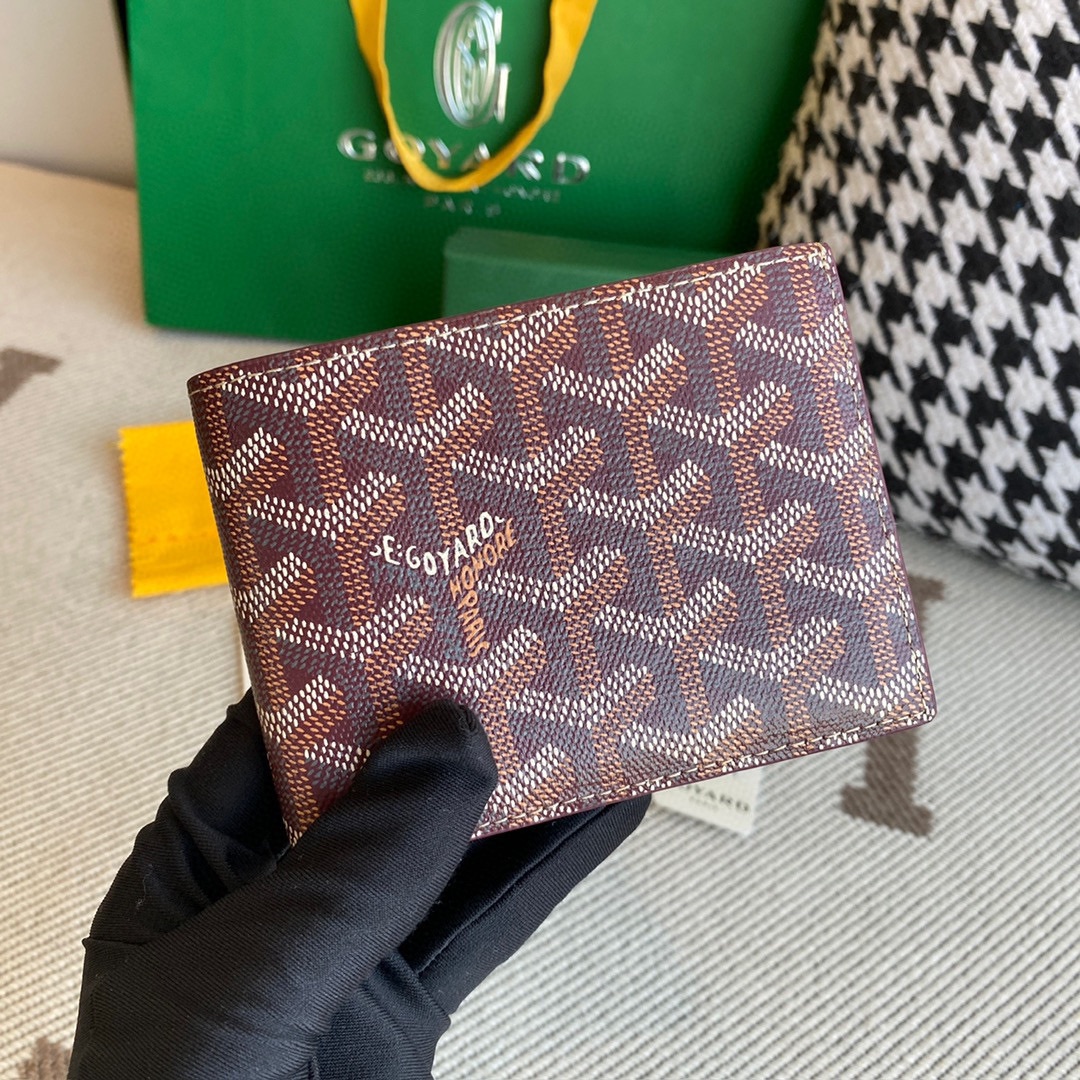 Goyard Wallet, Featuring Practical Internal Structure and Classic Design Paired with Exquisite Handcraft, 12cm