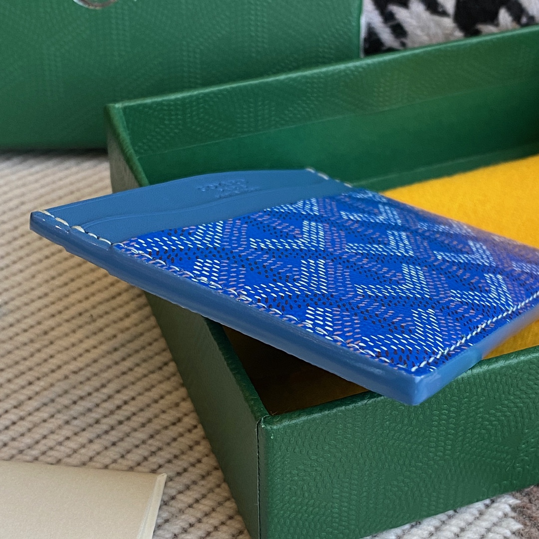 Goyard Double-sided Cardholder, 4 Card Slots, with a Middle Compartment, Size: 10.5×7.5cm