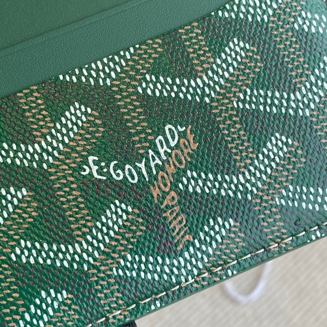 Goyard Double-sided Cardholder, 4 Card Slots, with a Middle Compartment, Size: 10.5×7.5cm