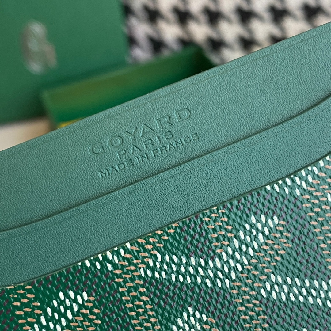 Goyard Double-sided Cardholder, 4 Card Slots, with a Middle Compartment, Size: 10.5×7.5cm