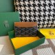 Goyard Double-sided Cardholder, 4 Card Slots, with a Middle Compartment, Size: 10.5×7.5cm