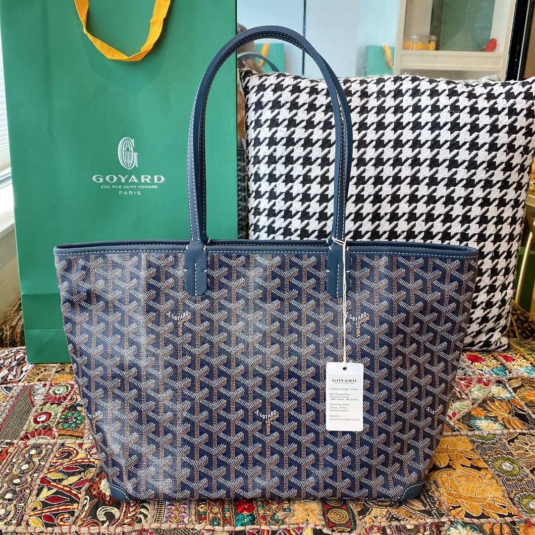 Goyard Artois Small Tote Bag, Classic color scheme, canvas fabric with a refreshing scent, exquisite craftsmanship, Size: 30×14×25cm. 