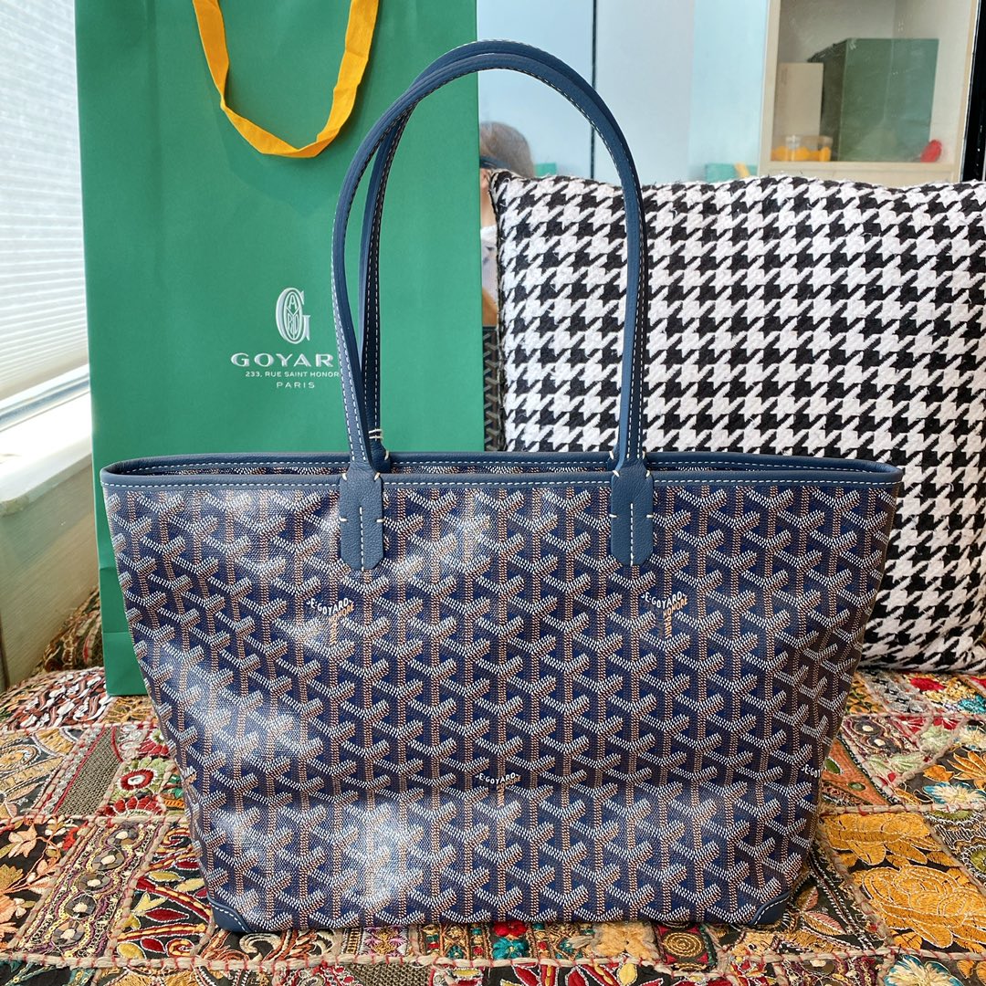 Goyard Artois Small Tote Bag, Classic color scheme, canvas fabric with a refreshing scent, exquisite craftsmanship, Size: 30×14×25cm. 