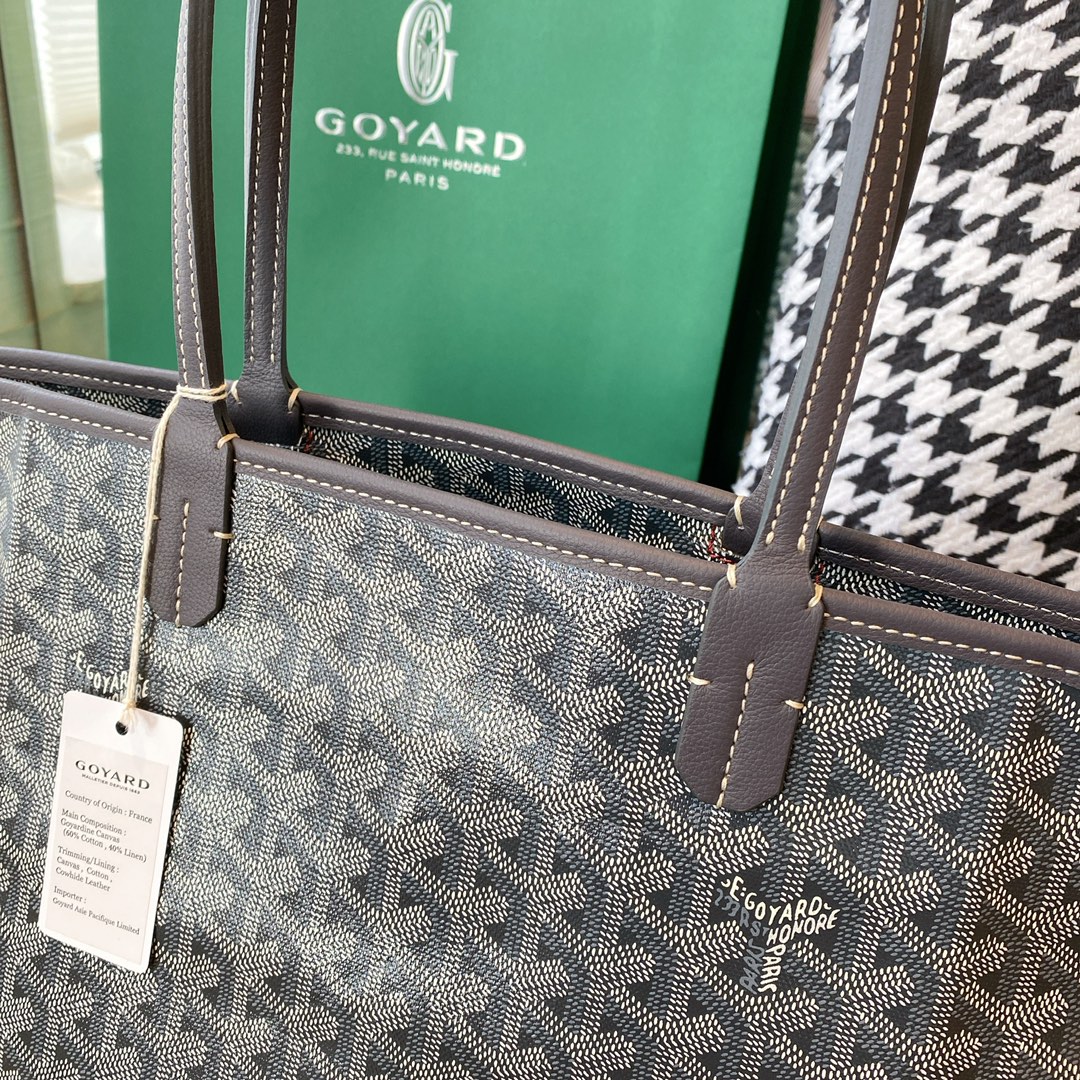 Goyard Artois Small Tote Bag, Classic color scheme, canvas fabric with a refreshing scent, exquisite craftsmanship, Size: 30×14×25cm. 