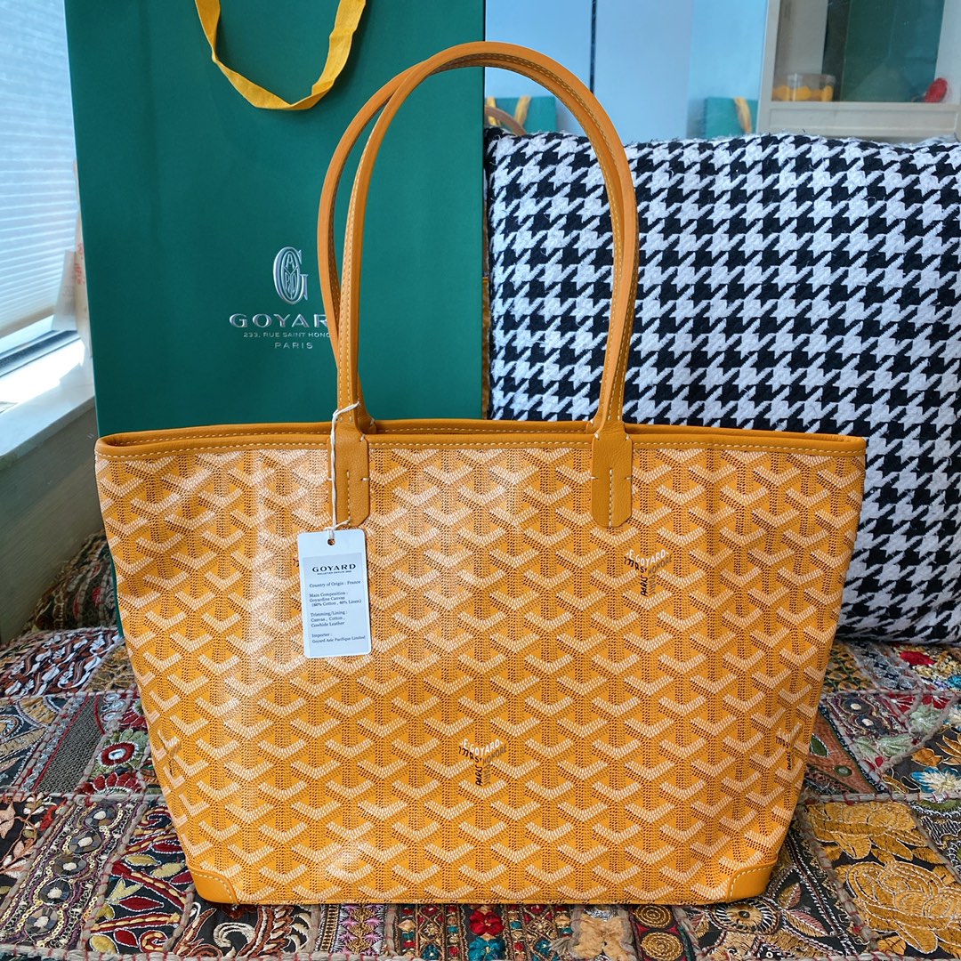 Goyard Artois Small Tote Bag, Classic color scheme, canvas fabric with a refreshing scent, exquisite craftsmanship, Size: 30×14×25cm. 