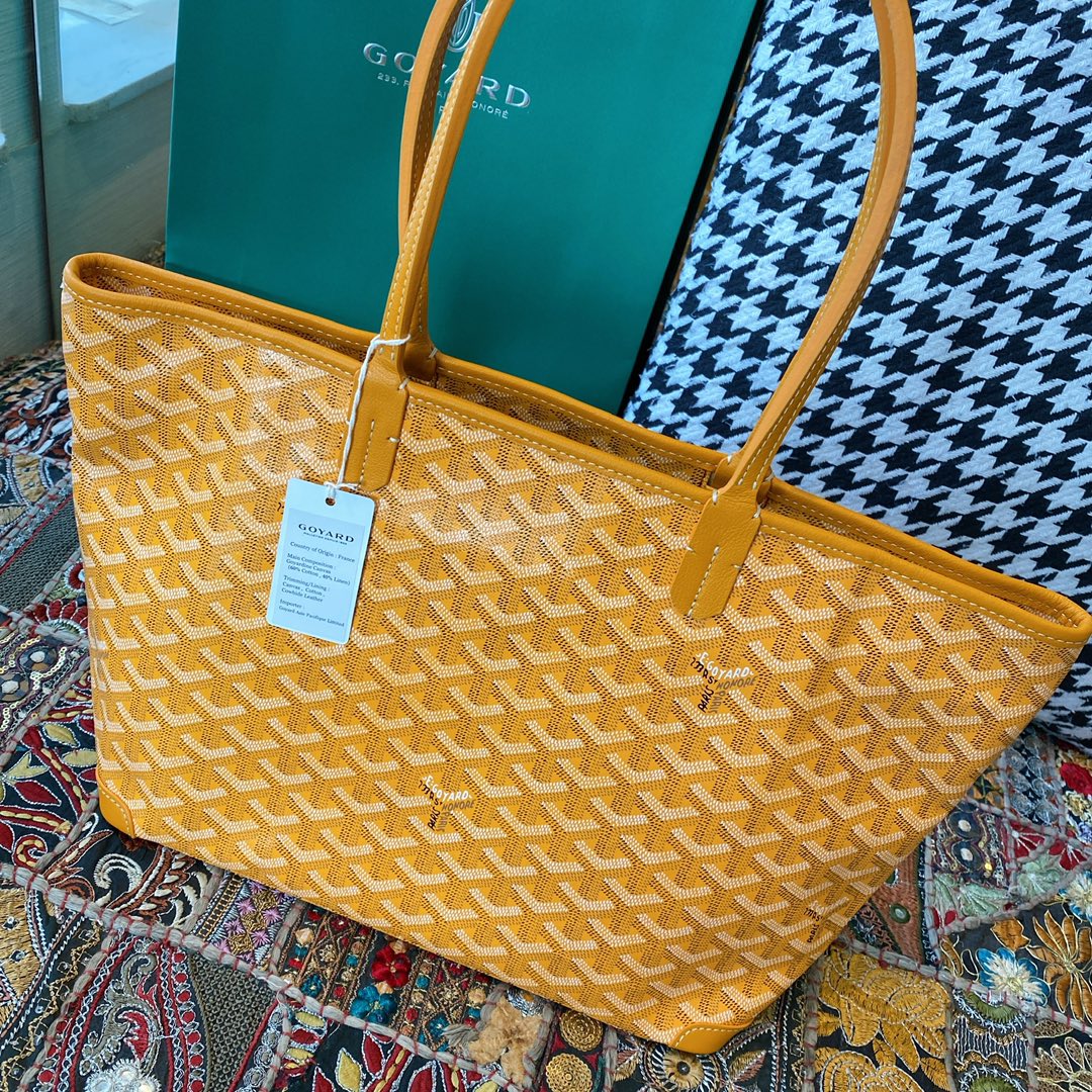 Goyard Artois Small Tote Bag, Classic color scheme, canvas fabric with a refreshing scent, exquisite craftsmanship, Size: 30×14×25cm. 