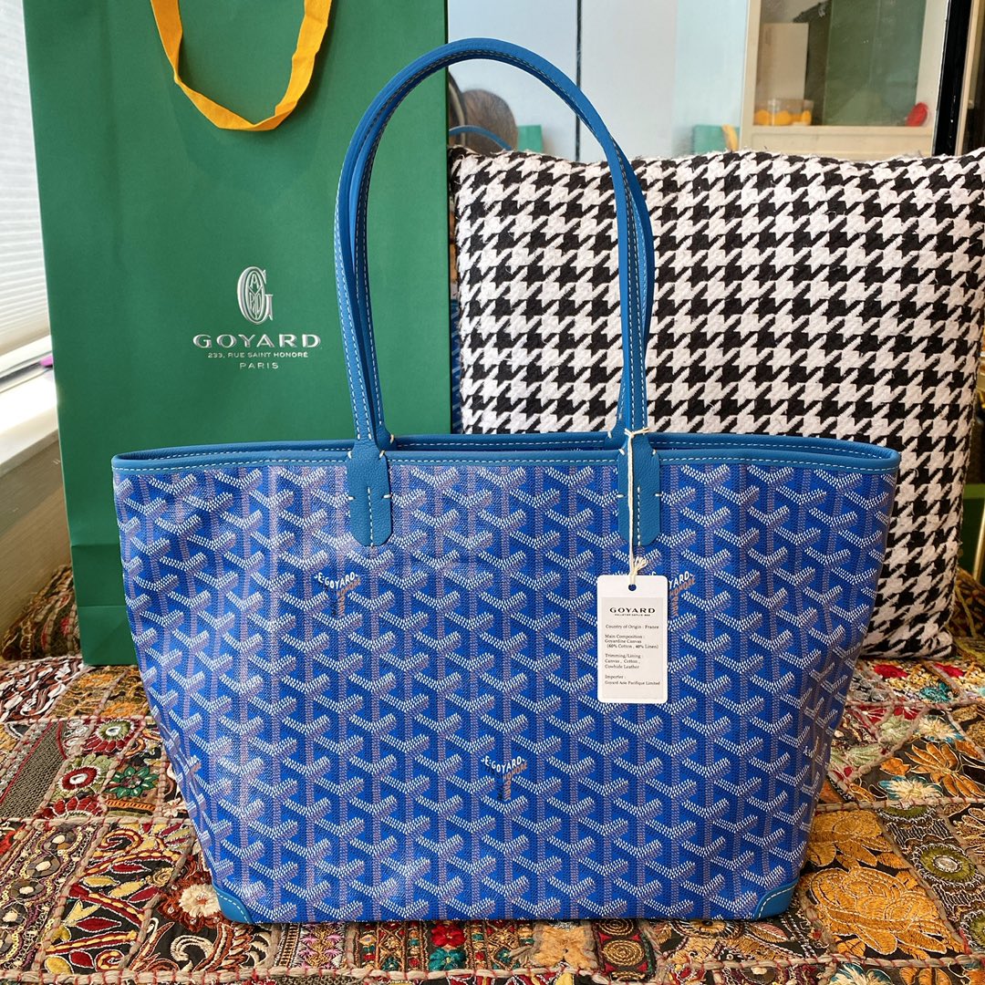 Goyard Artois Small Tote Bag, Classic color scheme, canvas fabric with a refreshing scent, exquisite craftsmanship, Size: 30×14×25cm. 