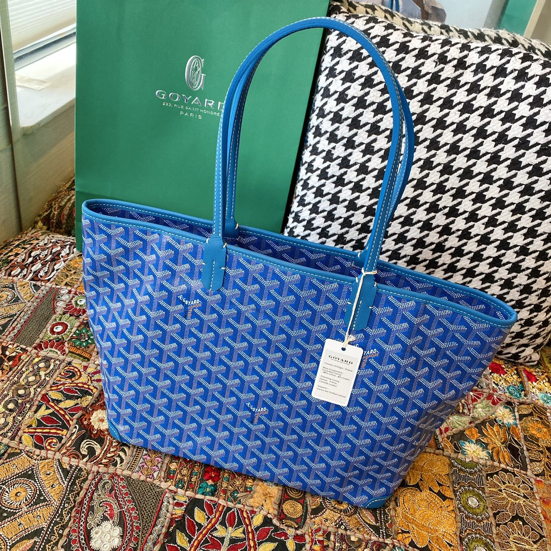 Goyard Artois Small Tote Bag, Classic color scheme, canvas fabric with a refreshing scent, exquisite craftsmanship, Size: 30×14×25cm. 