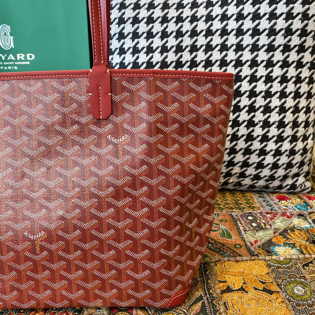 Goyard Artois Small Tote Bag, Classic color scheme, canvas fabric with a refreshing scent, exquisite craftsmanship, Size: 30×14×25cm. 