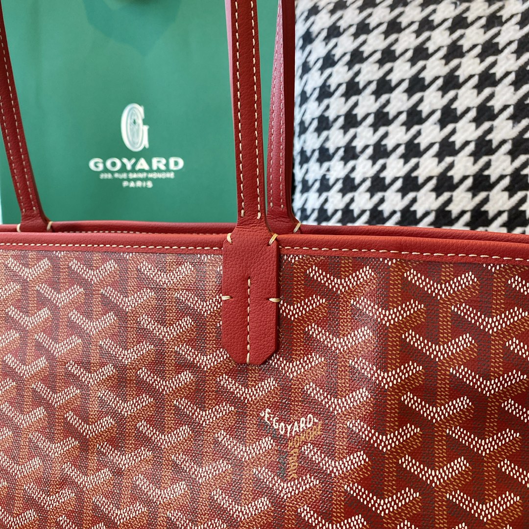 Goyard Artois Small Tote Bag, Classic color scheme, canvas fabric with a refreshing scent, exquisite craftsmanship, Size: 30×14×25cm. 