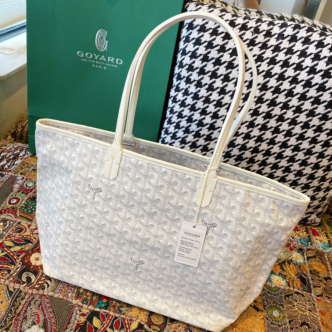 Goyard Artois Small Tote Bag, Classic color scheme, canvas fabric with a refreshing scent, exquisite craftsmanship, Size: 30×14×25cm. 