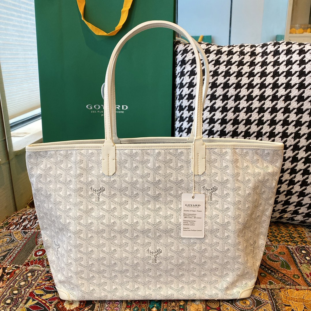 Goyard Artois Small Tote Bag, Classic color scheme, canvas fabric with a refreshing scent, exquisite craftsmanship, Size: 30×14×25cm. 