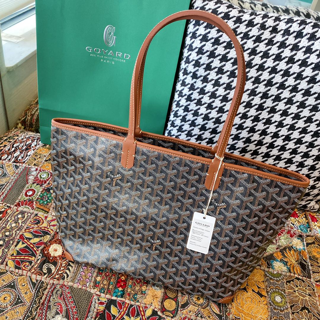 Goyard Artois Small Tote Bag, Classic color scheme, canvas fabric with a refreshing scent, exquisite craftsmanship, Size: 30×14×25cm. 